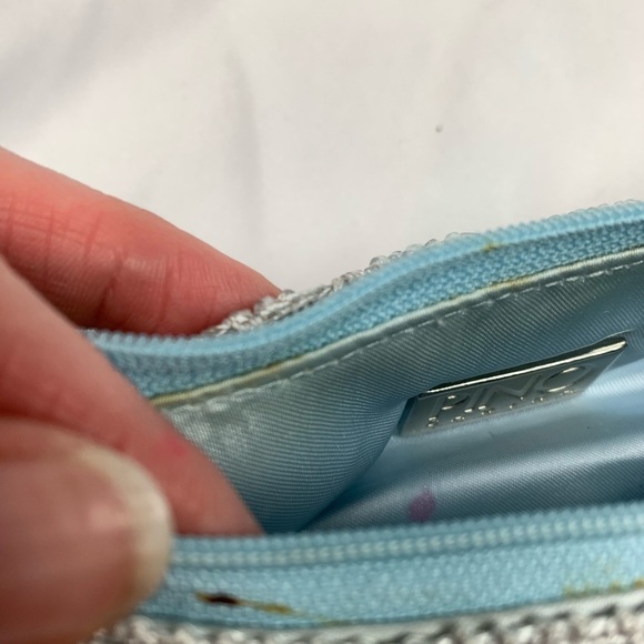 PINO Carina Dainty Baby Blue Crocheted Handbag - Picture 4 of 7